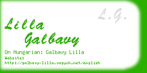 lilla galbavy business card
